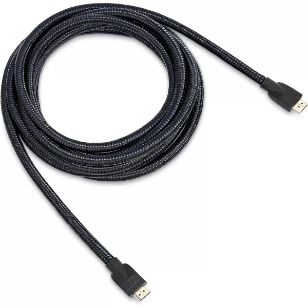Amazon Basics HDMI Cable 18Gbps HighSpeed 4K60Hz 2160p NylonBraided Cord Ethernet Ready 25 Foot Nylon1Pack 15 Feet