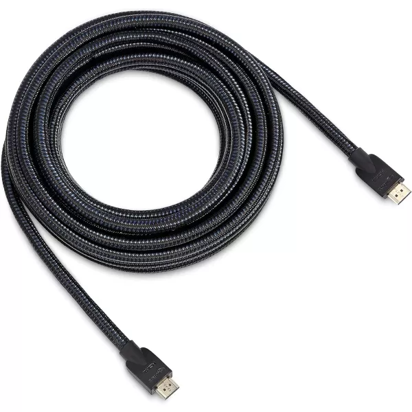 Amazon Basics HDMI Cable 18Gbps HighSpeed 4K60Hz 2160p NylonBraided Cord Ethernet Ready 25 Foot Nylon1Pack 25 Feet