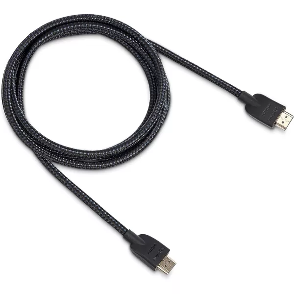 Amazon Basics HDMI Cable 18Gbps HighSpeed 4K60Hz 2160p NylonBraided Cord Ethernet Ready 25 Foot Nylon1Pack 6 Feet