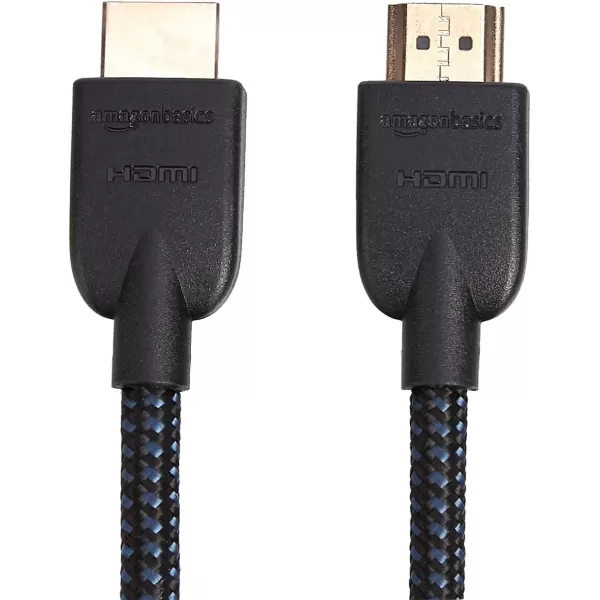 Amazon Basics HDMI Cable 18Gbps HighSpeed 4K60Hz 2160p NylonBraided Cord Ethernet Ready 25 Foot Nylon5Pack 3 Feet