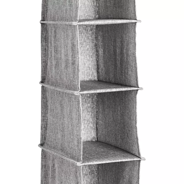 Amazon Basics Hanging Closet Shelf 6 Tier Heather Grey 2D x 12W x 12HHeather Grey 1 Count Pack of 1
