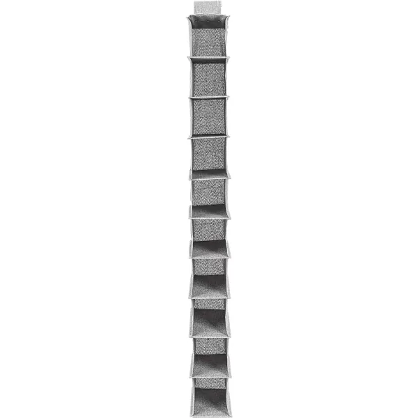 Amazon Basics Hanging Closet Shelf 6 Tier Heather Grey 2D x 12W x 12HHeather Grey 1 Count Pack of 1