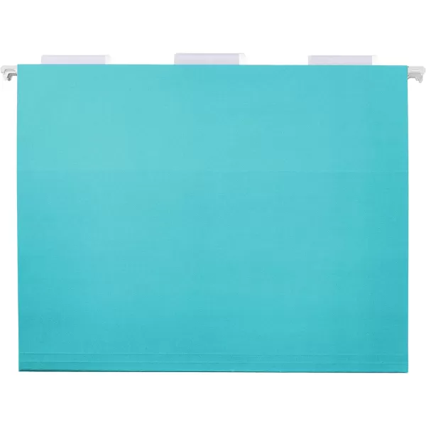 Amazon Basics Hanging File Folders Letter Size Black 25PackAqua
