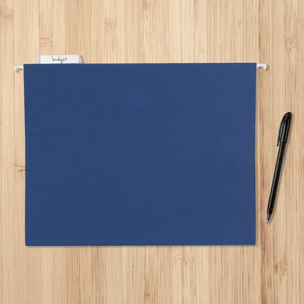 Amazon Basics Hanging File Folders Letter Size Black 25PackAssorted Jeweltone Colors