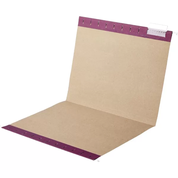 Amazon Basics Hanging File Folders Letter Size Black 25PackAssorted Jeweltone Colors