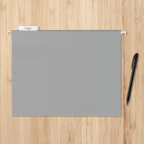 Amazon Basics Hanging File Folders Letter Size Black 25PackGray