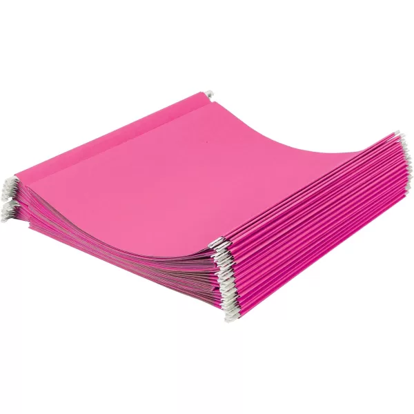 Amazon Basics Hanging File Folders Letter Size Black 25PackPink