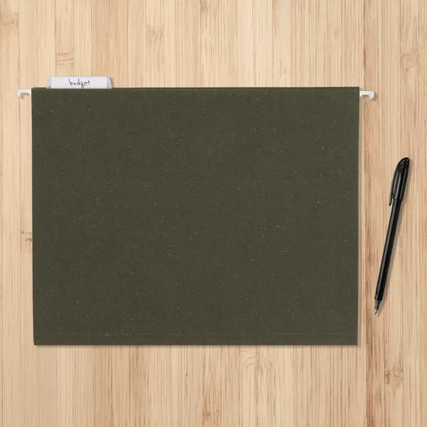 Amazon Basics Hanging File Folders Standard Green15Cut Tabs Letter Size 50 Count per box75 Pack
