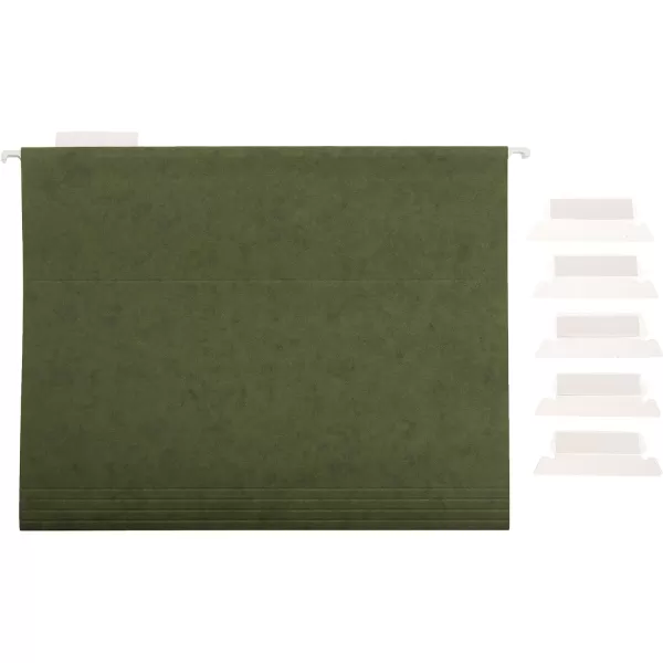 Amazon Basics Hanging Organizer File Folder Letter Size Green  Pack of 25Green Letter
