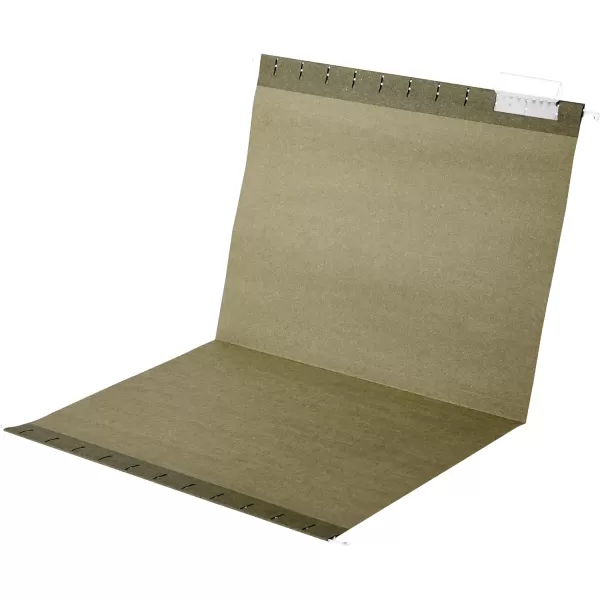 Amazon Basics Hanging Organizer File Folder Letter Size Green  Pack of 25Green Letter