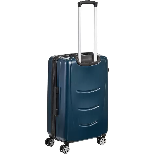 Amazon Basics Hard Shell Carry On Spinner Suitcase Luggage  307 Inch Slate GreyNavy Blue 22inch Cabin Size Luggage