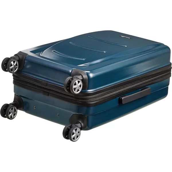 Amazon Basics Hard Shell Carry On Spinner Suitcase Luggage  307 Inch Slate GreyNavy Blue 22inch Cabin Size Luggage