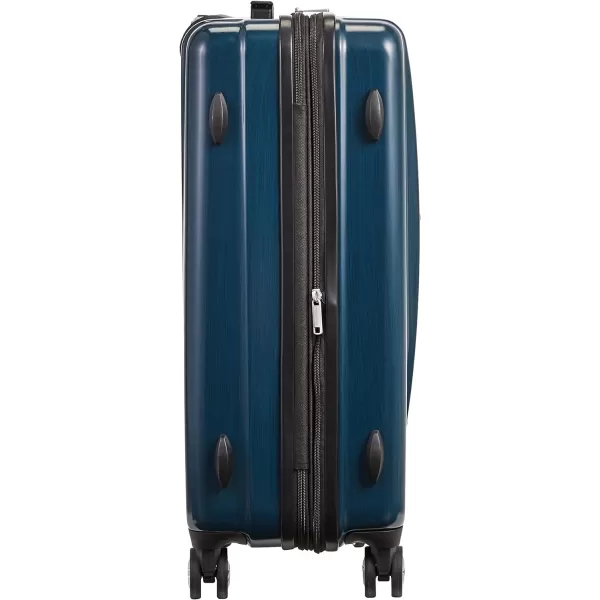 Amazon Basics Hard Shell Carry On Spinner Suitcase Luggage  307 Inch Slate GreyNavy Blue 22inch Cabin Size Luggage