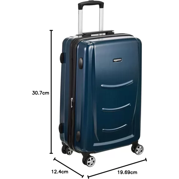 Amazon Basics Hard Shell Carry On Spinner Suitcase Luggage  307 Inch Slate GreyNavy Blue 307inch Luggage