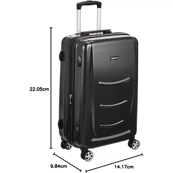 Amazon Basics Hard Shell Carry On Spinner Suitcase Luggage  307 Inch Slate GreySlate Grey 22inch Cabin Size Suitcase