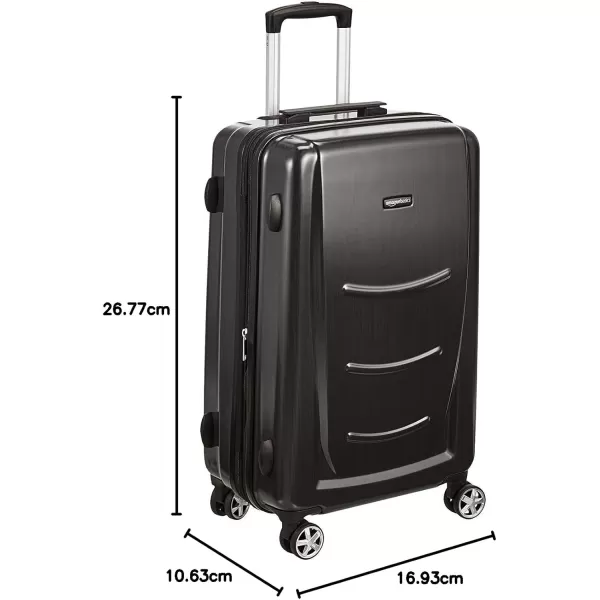 Amazon Basics Hard Shell Carry On Spinner Suitcase Luggage  307 Inch Slate GreySlate Grey 267inch Suitcase