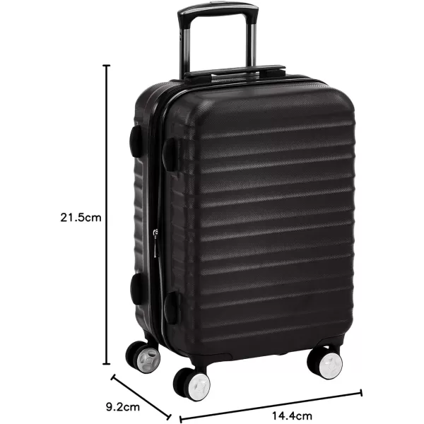 Amazon Basics Hardside Spinner Suitcase Luggage with Wheels  20Inch 28Inch BlackBlack 20inch Carryon