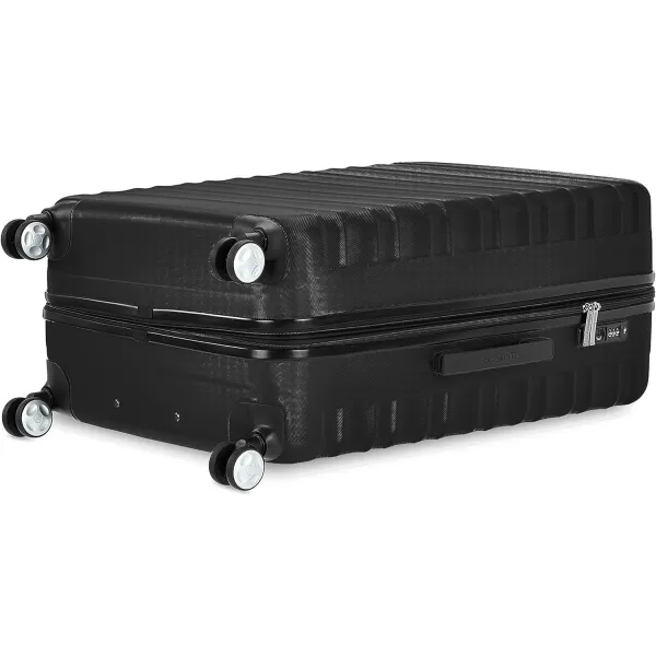 Amazon Basics Hardside Spinner Suitcase Luggage with Wheels  20Inch 28Inch BlackBlack 28inch