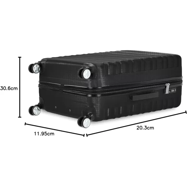 Amazon Basics Hardside Spinner Suitcase Luggage with Wheels  20Inch 28Inch BlackBlack 28inch