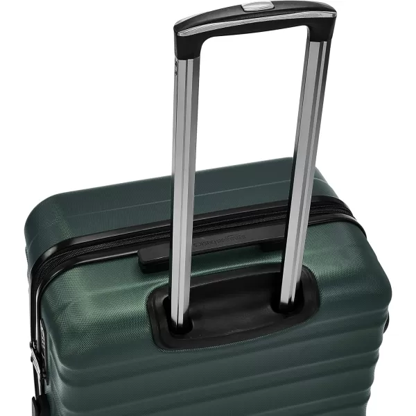 Amazon Basics Hardside Spinner Suitcase Luggage with Wheels  20Inch 28Inch BlackGreen 24inch