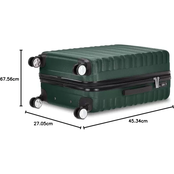 Amazon Basics Hardside Spinner Suitcase Luggage with Wheels  20Inch 28Inch BlackGreen 24inch