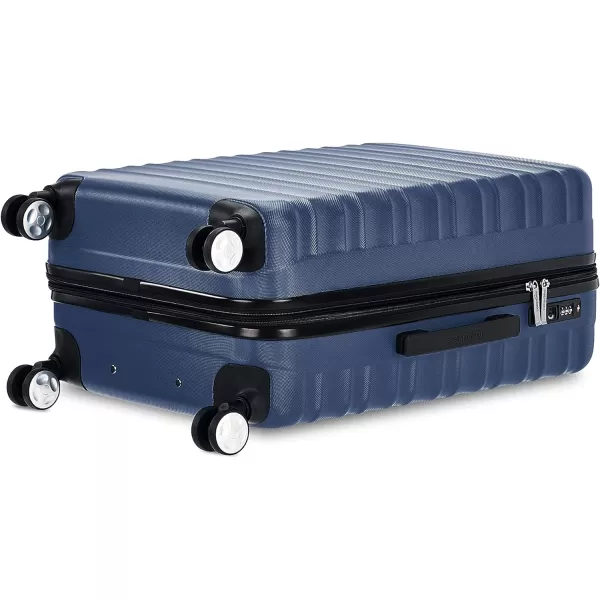 Amazon Basics Hardside Spinner Suitcase Luggage with Wheels  20Inch 28Inch BlackNavy Blue 24inch