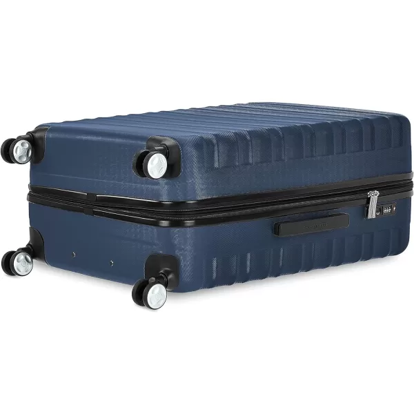 Amazon Basics Hardside Spinner Suitcase Luggage with Wheels  20Inch 28Inch BlackNavy Blue 28inch