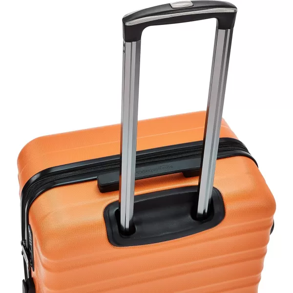 Amazon Basics Hardside Spinner Suitcase Luggage with Wheels  20Inch 28Inch BlackOrange 24inch