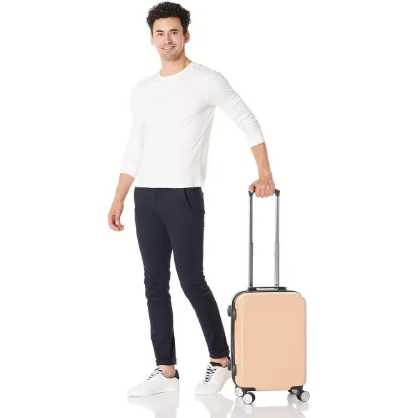 Amazon Basics Hardside Spinner Suitcase Luggage with Wheels  20Inch 28Inch BlackPink 20inch Carryon
