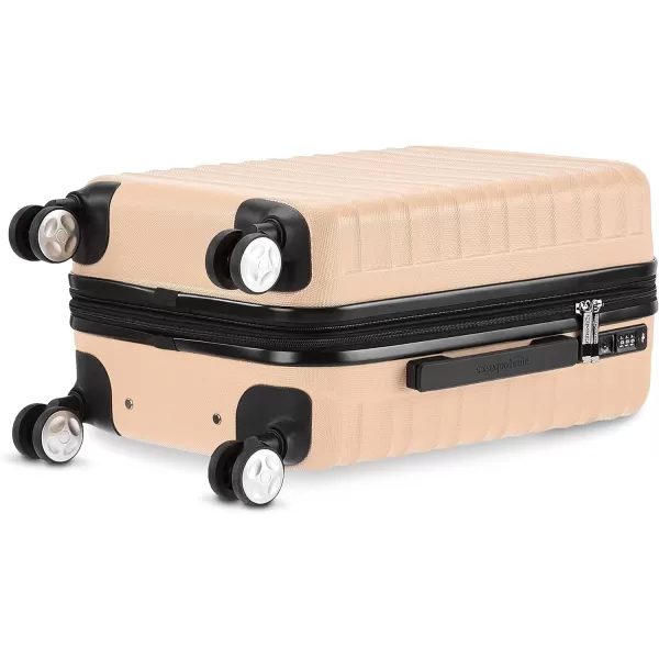 Amazon Basics Hardside Spinner Suitcase Luggage with Wheels  20Inch 28Inch BlackPink 20inch Carryon