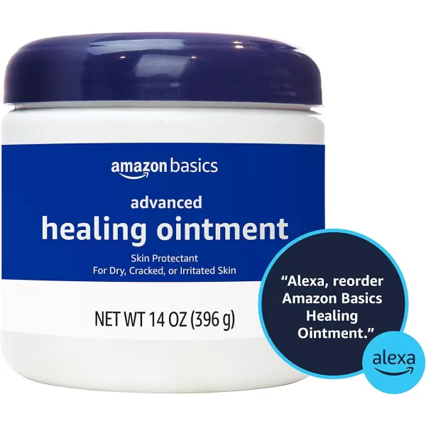 Amazon Basics Healing Ointment and Skin Protectant for Dry amp Cracked Skin Fragrance Free 14 Ounce 4Pack Previously Solimo14 Ounce Pack of 1