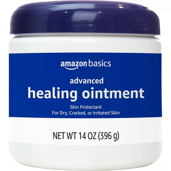 Amazon Basics Healing Ointment and Skin Protectant for Dry amp Cracked Skin Fragrance Free 14 Ounce 4Pack Previously Solimo14 Ounce Pack of 4