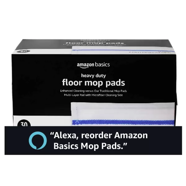 Amazon Basics Heavy Duty Mop Pads 11 x 59 30 CountAmazon Basics Heavy Duty Mop Pads 11 x 59 30 Count