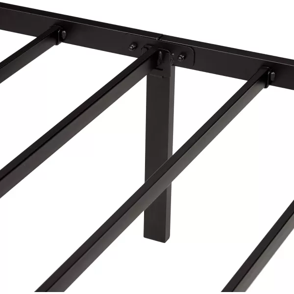 Amazon Basics Heavy Duty NonSlip Bed Frame with Steel Slats Easy Assembly 18 Inch Queen BlackFull 14H