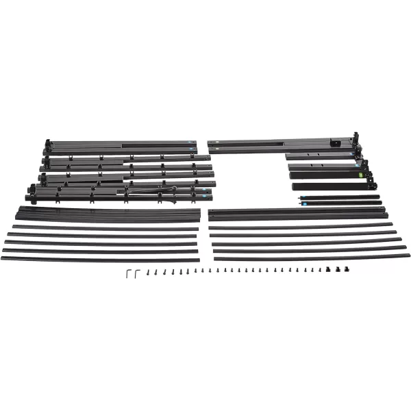 Amazon Basics Heavy Duty NonSlip Bed Frame with Steel Slats Easy Assembly 18 Inch Queen BlackKing 18u201CH