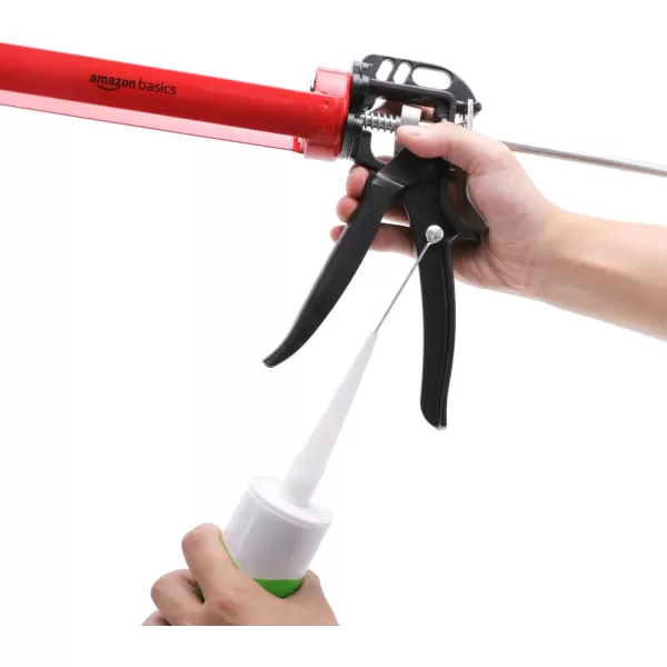 Amazon Basics Heavy Duty Sealant Caulking Gun 310ml10oz  121 Thrust Ratio Aluminum handleAmazon Basics Heavy Duty Sealant Caulking Gun 310ml10oz  121 Thrust Ratio Aluminum handle