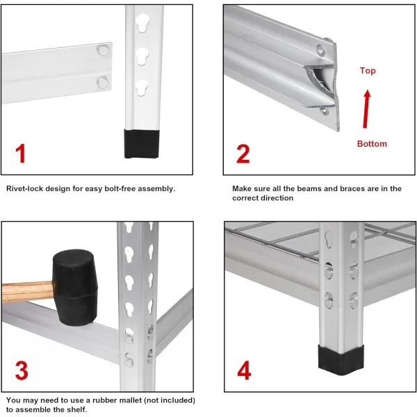 Amazon Basics Heavy Duty Storage Shelving Unit Double Post 5 Shelf HighGrade Aluminum Silver 60 x 24 x 78 InchDouble Post