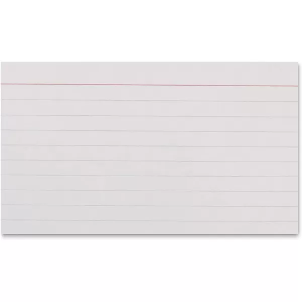 Amazon Basics Heavy Weight Ruled Lined Index Cards 300 Count 100 Pack of 3 White 3 x 5 Inch Card300Count Index Cards