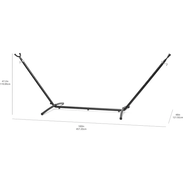 Amazon Basics HeavyDuty Hammock Stand Includes Portable Carrying Case 9Foot Black15Foot