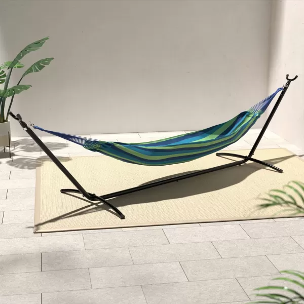 Amazon Basics HeavyDuty Hammock Stand Includes Portable Carrying Case 9Foot Black15Foot