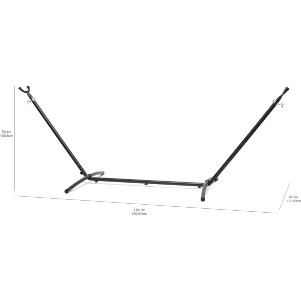 Amazon Basics HeavyDuty Hammock Stand Includes Portable Carrying Case 9Foot Black9Foot