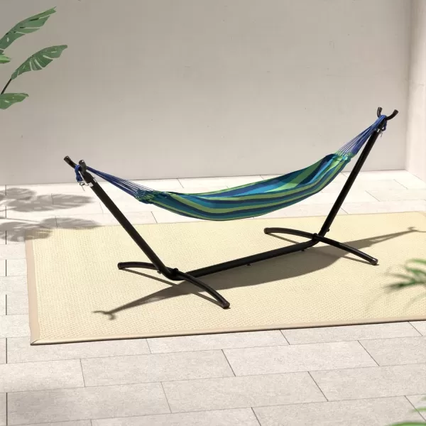 Amazon Basics HeavyDuty Hammock Stand Includes Portable Carrying Case 9Foot Black9Foot