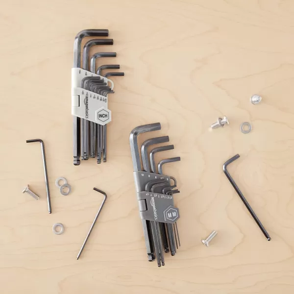 Amazon Basics Hex Key Allen Wrench 26 Set with Ball EndAmazon Basics Hex Key Allen Wrench 26 Set with Ball End