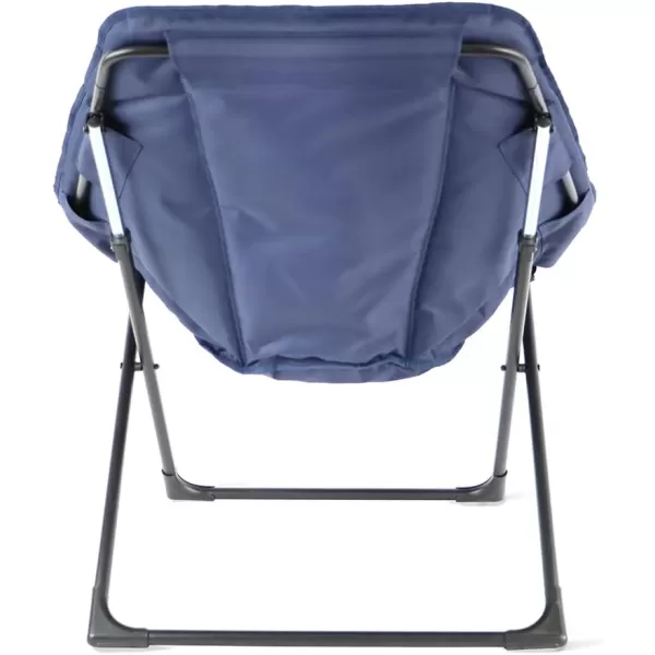 Amazon Basics Hexagon Shaped Chair with Foldable Metal Frame Tan 335D x 315W x 343HNavy Blue