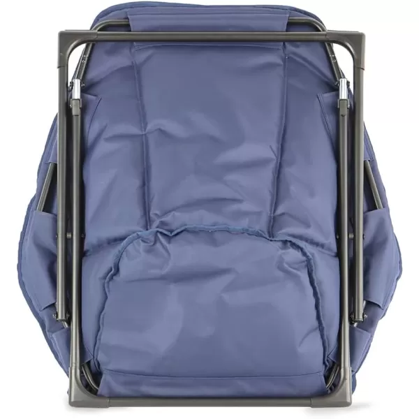 Amazon Basics Hexagon Shaped Chair with Foldable Metal Frame Tan 335D x 315W x 343HNavy Blue