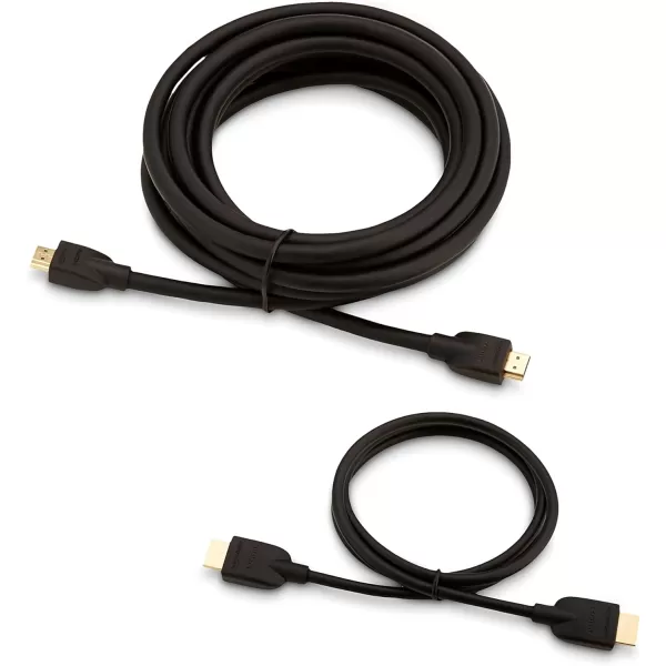 Amazon Basics HighSpeed HDMI Cable 18Gbps 4K60Hz  10 Feet Black Case of 52Black 3 Feet amp 15 Feet