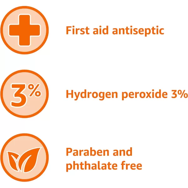 Amazon Basics Hydrogen Peroxide Topical Solution USP 32 Fl Oz Pack of 1Pack of 1
