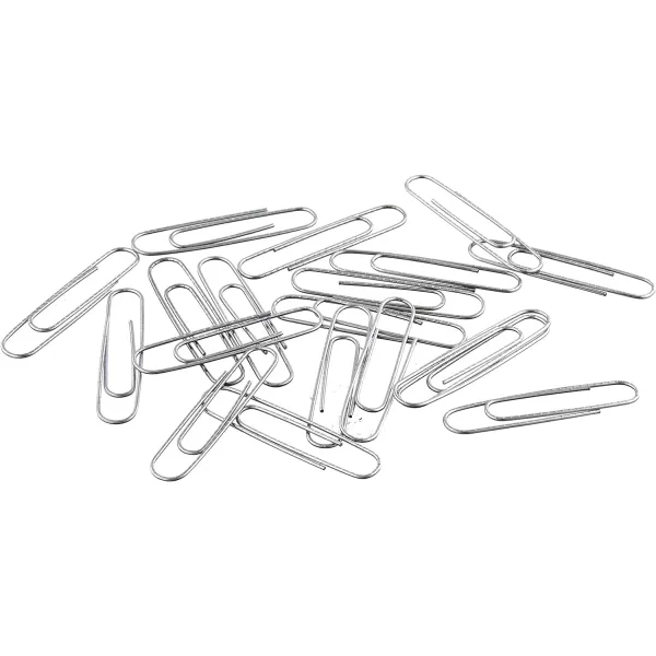 Amazon Basics Jumbo Size Office Paper Clips Non Skid 1000 Count 10 Pack of 100 SilverJumbo Nonskid
