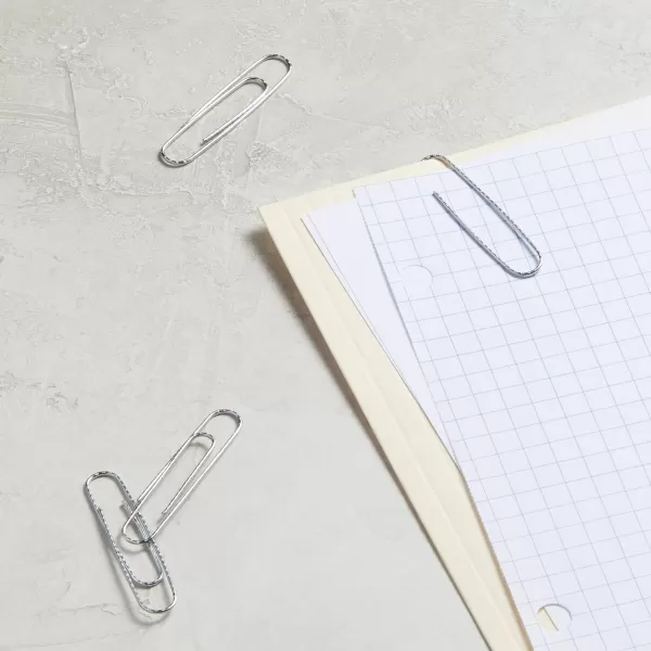 Amazon Basics Jumbo Size Office Paper Clips Non Skid 1000 Count 10 Pack of 100 SilverJumbo Nonskid