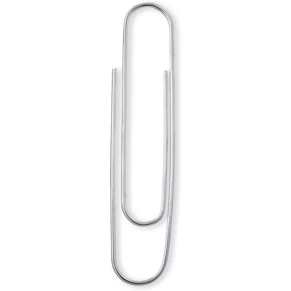 Amazon Basics Jumbo Size Office Paper Clips Non Skid 1000 Count 10 Pack of 100 SilverJumbo Smooth